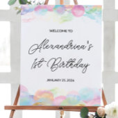 16x20-inch kleurrijke regenboogbundel Welkomstdag Poster