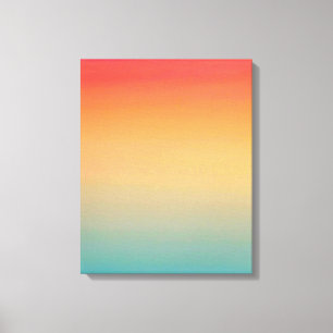 16x20 inch Modern Rainbow Sky Red Yellow Blue Canvas Afdruk