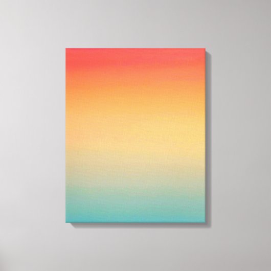 16x20 inch Modern Rainbow Sky Red Yellow Blue Canvas Afdruk (Voorkant)