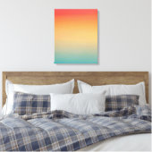 16x20 inch Modern Rainbow Sky Red Yellow Blue Canvas Afdruk (Insitu (Slaapkamer))