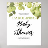 16x20-inch Sweet Little Pear Welcome Baby shower Poster (Voorkant)
