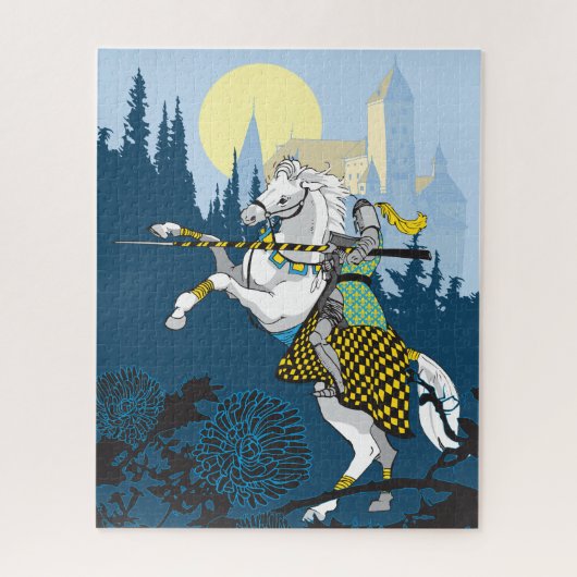 16x20 jousting Knight Puzzle voor kleurenblinden Legpuzzel (Verticaal)