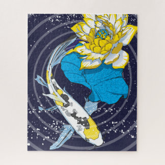 16x20 Koi en Lotus Puzzle voor kleurenblinden Legpuzzel