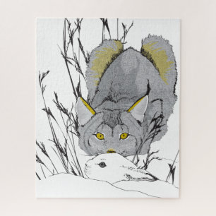 16x20 Lynx en Hare Puzzel voor kleurenblinden