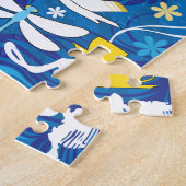 16x20 Peacock Puzzle for Colorblind People Legpuzzel (Zijkant)