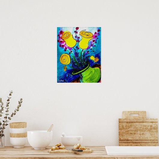16x20 Poster gele Tulpen (Keuken)