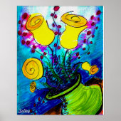 16x20 Poster gele Tulpen (Voorkant)