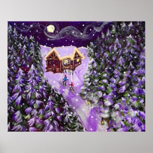 16x20 Poster Lantaarn skiën (Voorkant)