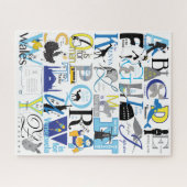 16x20 Reis Alphabet Puzzel voor Kleurenblinden (Horizontaal)