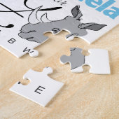 16x20 Reis Alphabet Puzzel voor Kleurenblinden Legpuzzel (Zijkant)