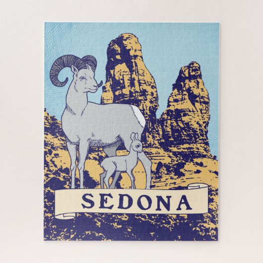 16x20 Sedona Puzzel voor kleurenblinden Legpuzzel (Verticaal)