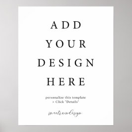 16x20" Verticaal/Portret Poster Bord