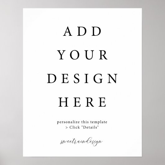 16x20" Verticaal/Portret Poster Bord (Voorkant)