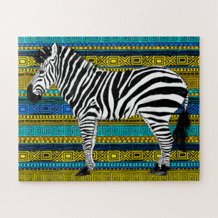 16x20 Zebra Puzzel voor Colorblind Kinder (56 stuk