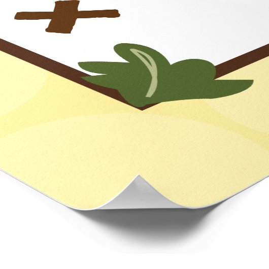 16x24 Neursery Art ABC Chart Oerwoud Babies Poster (Hoek)