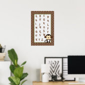 16x24 Nursery Art ABC Chart Oerwoud Play Poster (Thuiskantoor)