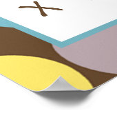 16x24 Nursery Art ABC Chart Oerwoud Tales Safari Poster (Hoek)