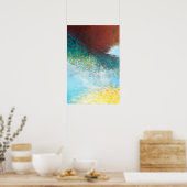 16x24 Triptych Deel 1 Abstracte schilderkunst Afdr Poster (Keuken)