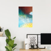 16x24 Triptych Deel 1 Abstracte schilderkunst Afdr Poster (Thuiskantoor)