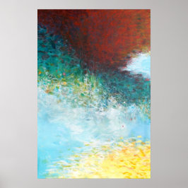 16x24 Triptych Deel 1 Abstracte schilderkunst Afdr Poster