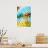 16x24 Triptych Deel 2 Abstracte schilderkunst afdr Poster (Keuken)