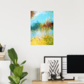 16x24 Triptych Deel 2 Abstracte schilderkunst afdr Poster (Thuiskantoor)