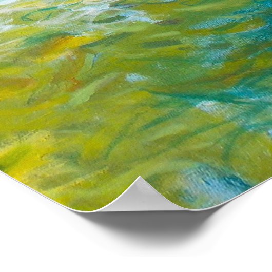 16x24 Triptych Deel 3 Abstracte schilderkunst afdr Poster (Hoek)