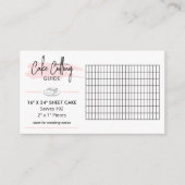 16x24 vel bruidstaart snijgids 2x1 portie informatiekaartje (Voorkant)