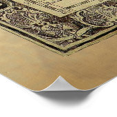 1700 AD OUD Poster WERELDKAART (Hoek)