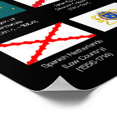 1700 AD-vlaggen van de wereld Poster (Hoek)