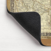 1700 ANTIEK Wereldkaart Mousepad Muismat (Hoek)