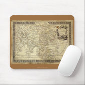1700 ANTIEK Wereldkaart Mousepad Muismat (Met muis)