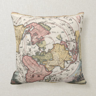 1700 Wereldkaart Pillow Kussen