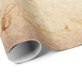 1700s Frans Geëvenaard Manuscript Parchment Cadeaupapier (Rol Hoek)