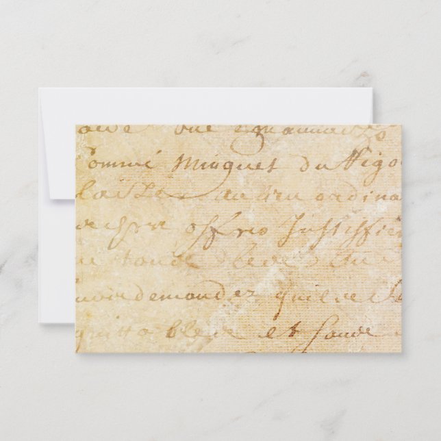 1700s  Franse Antiek achtergrond van het Manuscrip (Voorkant)