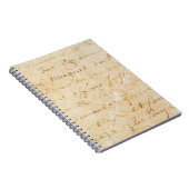 1700s  Franse Antiek achtergrond van het Manuscrip Notitieboek (Rechterzijde)