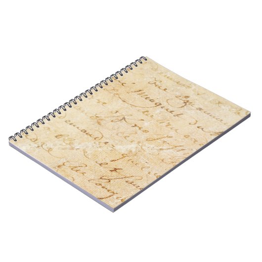 1700s Franse Antiek achtergrond van het Manuscrip Notitieboek (Linkerzijde)