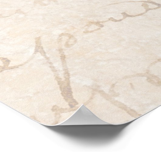 1700s  Franstalig verouderingspapier voor Retro Sc Poster (Hoek)