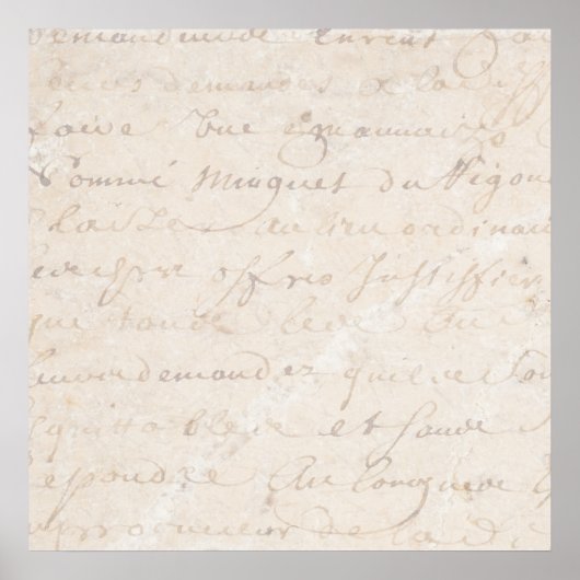 1700s  Franstalig verouderingspapier voor Retro Sc Poster (Voorkant)