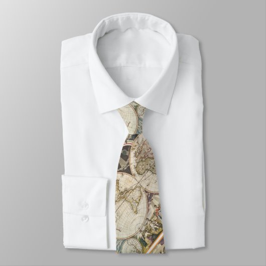 1702 Een nieuwe wereldkaart Stropdas (Gebonden)