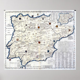 1705-1739 Spanje en Portugal Poster