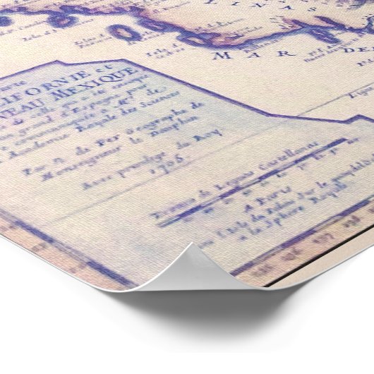 1705 California en New Mexico poster/print Poster (Hoek)