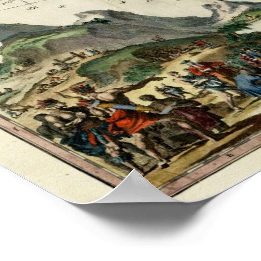 1705 Golf van Mexico Poster (Hoek)