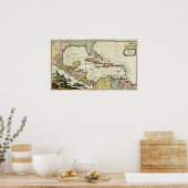 1705 Golf van Mexico Poster (Keuken)