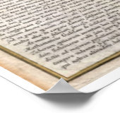 1707 Kaart van de maan Poster (Hoek)