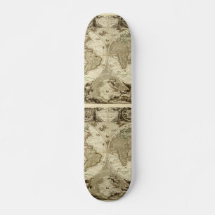 1708 Wereldkaart van Jean Baptiste Nolin Persoonlijk Skateboard