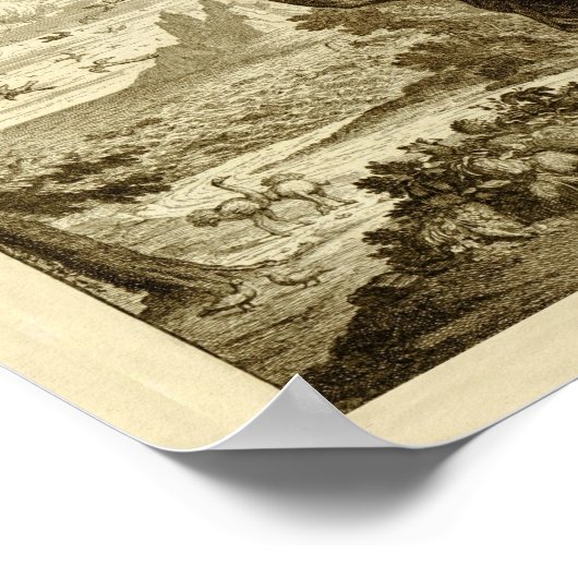 1708 Wereldkaart van Jean Baptiste Nolin Poster (Hoek)