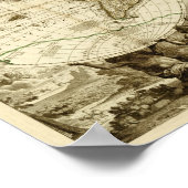 1708 Wereldkaart van Jean Baptiste Nolin Poster (Hoek)