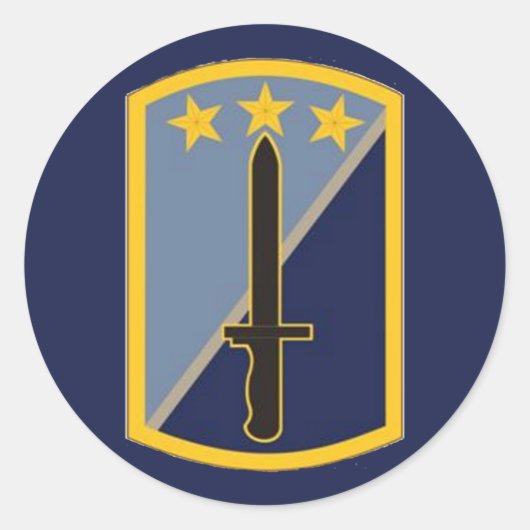 170e Infanteriebrigade-ronde Ronde Sticker (Voorkant)