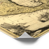 1710 Kaart van Mexico, het Caribisch gebied en Noo Poster (Hoek)